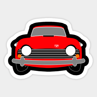 Triumph TR5 classic red sports car Sticker